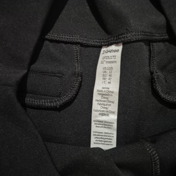 G4free Wide Leg Womens Yoga Pants Black Size Large - Picture 10 of 10